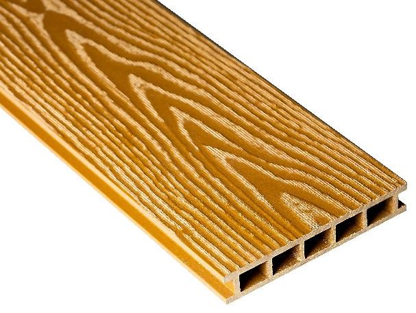 Террасная доска Faynag Premium PINO 3D в цвете Тик из ДПК купить в Москве