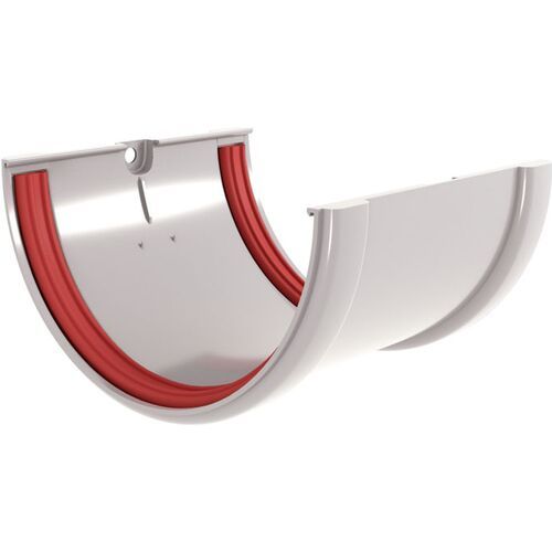 Соединитель водосточных желобов Grand Line, Белый купить в Москве