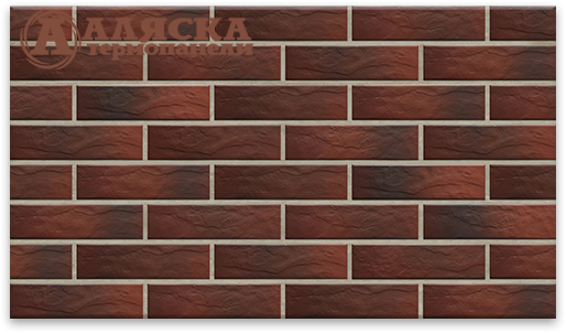 Фасадные термопанели Аляска серия Элевация 12. Cherry rustik купить в Москве