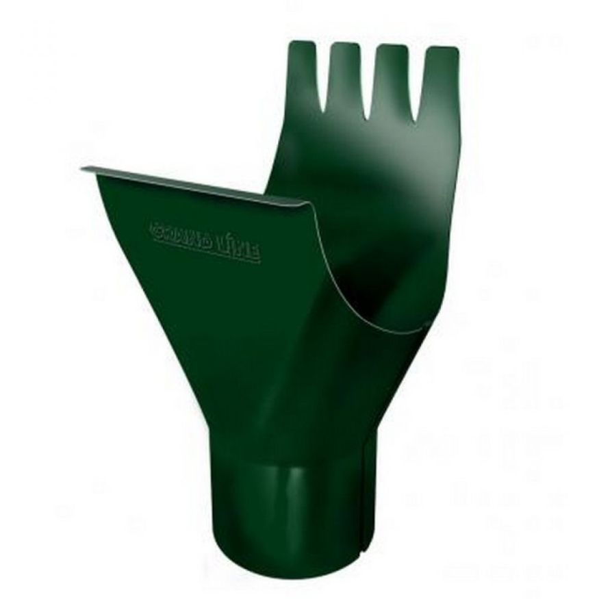 Водосточная воронка Grand Line, зеленая (RAL 6005) купить в Москве