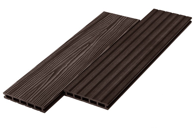 Террасная доска из ДПК RusDecking Unodeck Mogano - Цвет Венге купить в Москве