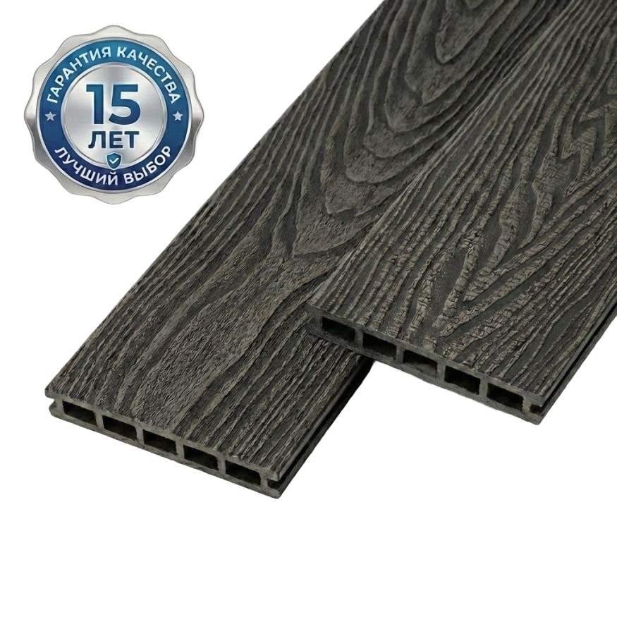 Террасная доска ДПК GardenParkett Патио, Графит купить в Москве