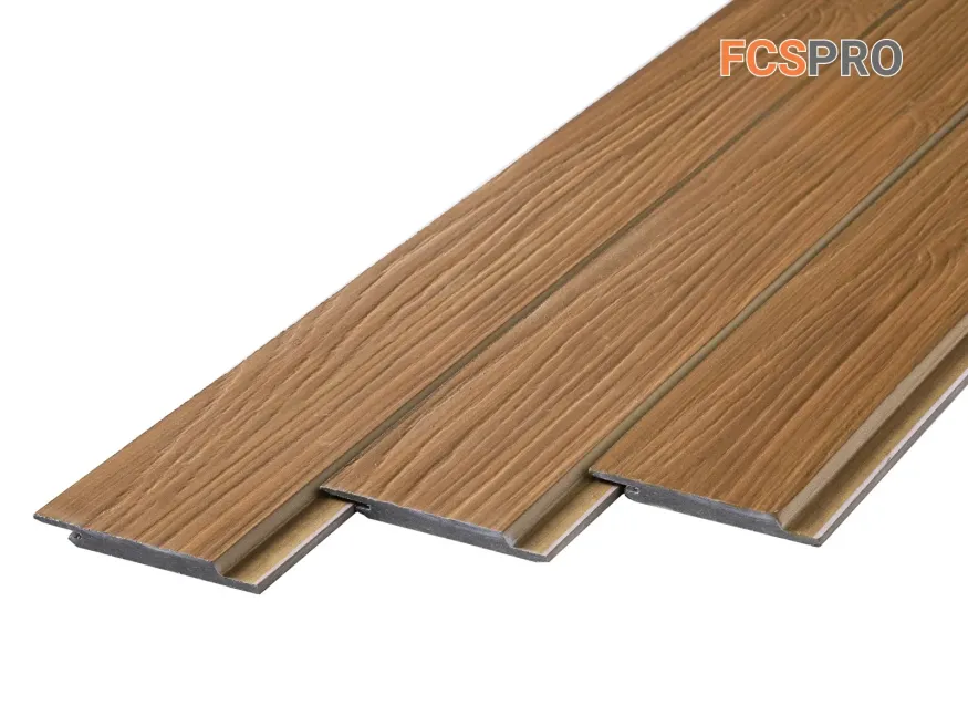 Фиброцементный сайдинг FCSPRO Click Shtil Термо береза купить в Москве