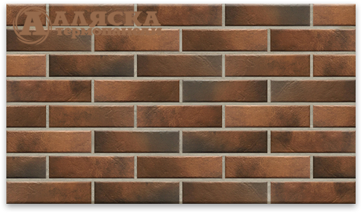 Фасадные термопанели Аляска 24. Retro brick chili купить в Москве