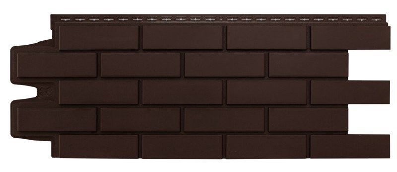 Фасадные панели Grand Line, Клинкерный кирпич Classic, Цвет: Шоколадный купить в Москве