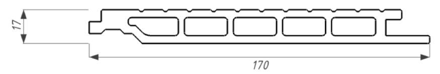 Фасадная панель из ДПК WOODVEX, Select, Венге купить в Москве