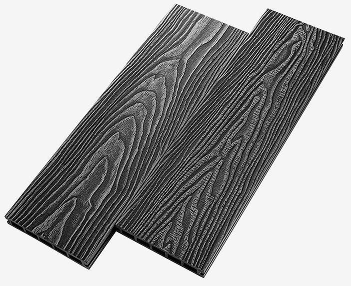 Террасная доска из композитного материала RusDecking Unodeck Vintage - Цвет Графит купить в Москве