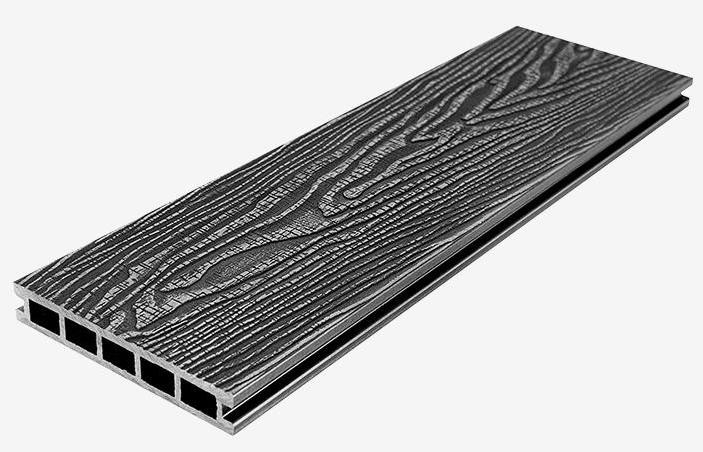 Террасная доска из композитного материала RusDecking Unodeck Vintage - Цвет Графит купить в Москве