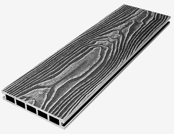 Террасная доска из композитного материала RusDecking Unodeck Vintage - Цвет Графит купить в Москве