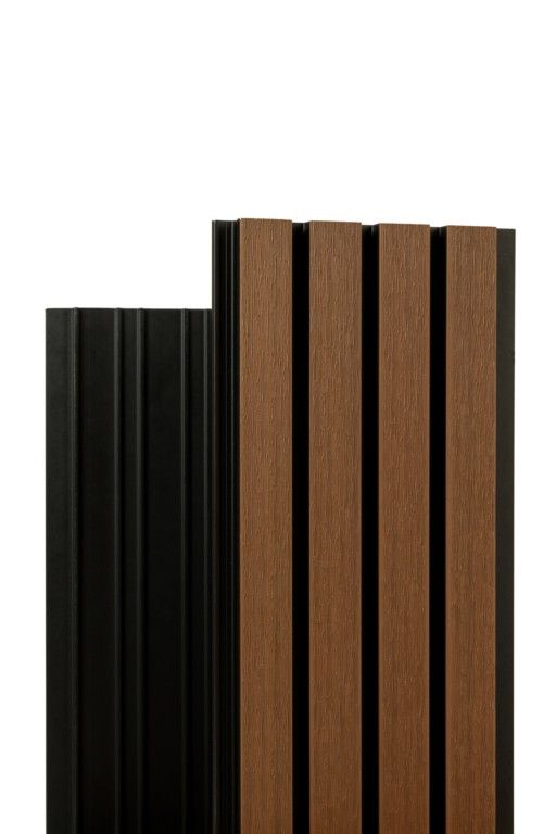 Реечная фасадная панель Ecodecking Скай Коэкструзия Тик купить в Москве