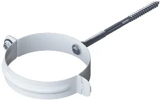 Хомут для трубы металл Альта-Профиль Элит Белый купить в Москве
