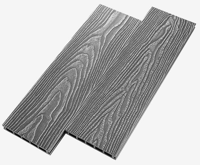 Террасная доска из ДПК RusDecking Unodeck Vintage - Цвет: Серый купить в Москве
