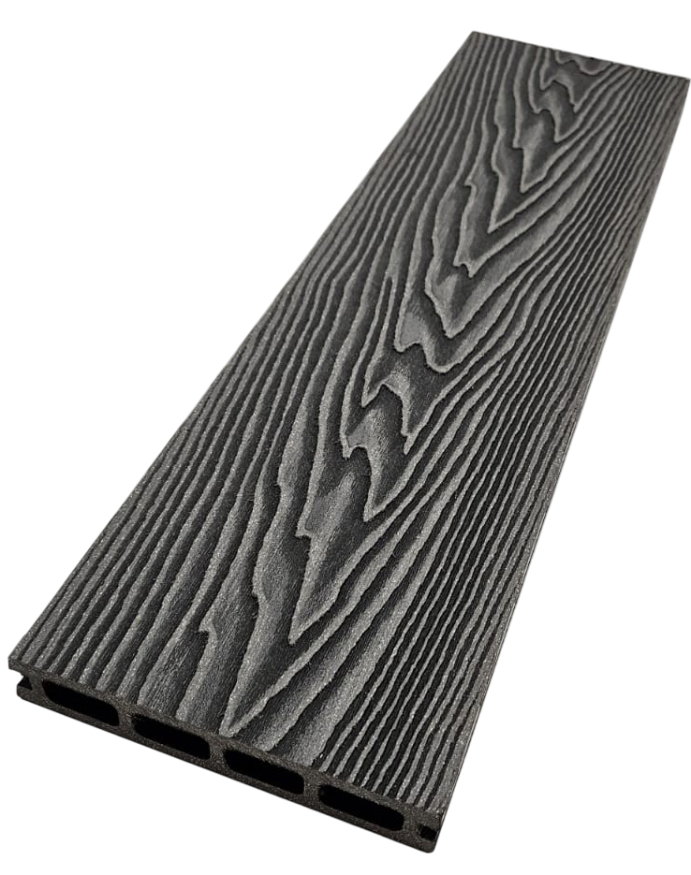 Террасная доска ДПК NanoWood 3D Double Антрацит купить в Москве