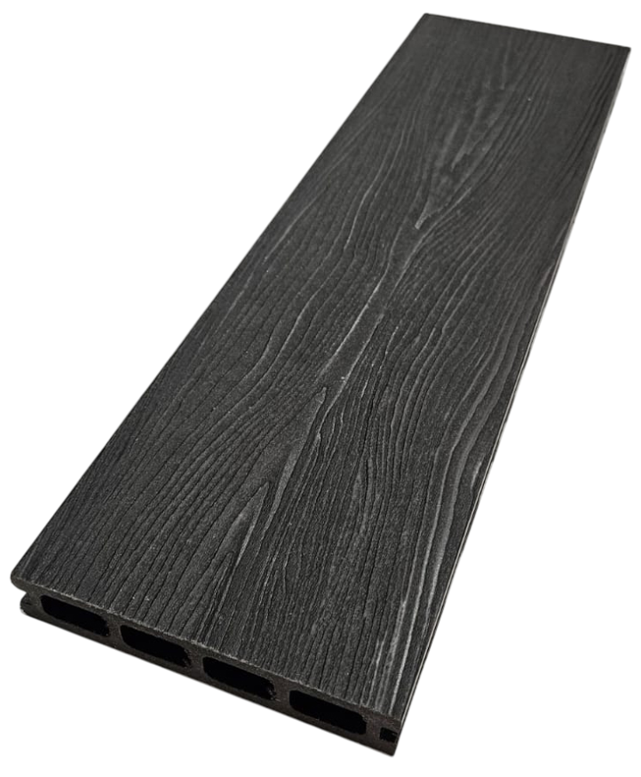 Террасная доска ДПК NanoWood 3D Double Антрацит купить в Москве