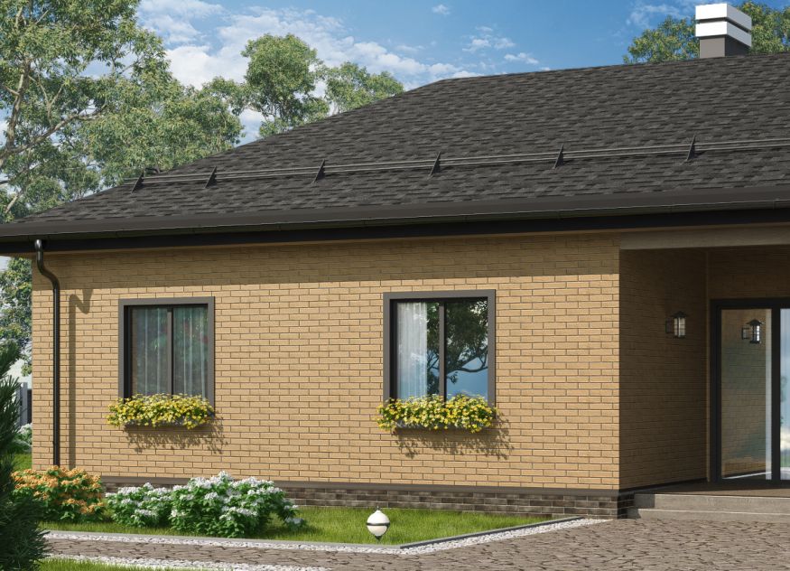 Фасадные термопанели Аляска серия Элевация 04. Sand rustik купить в Москве