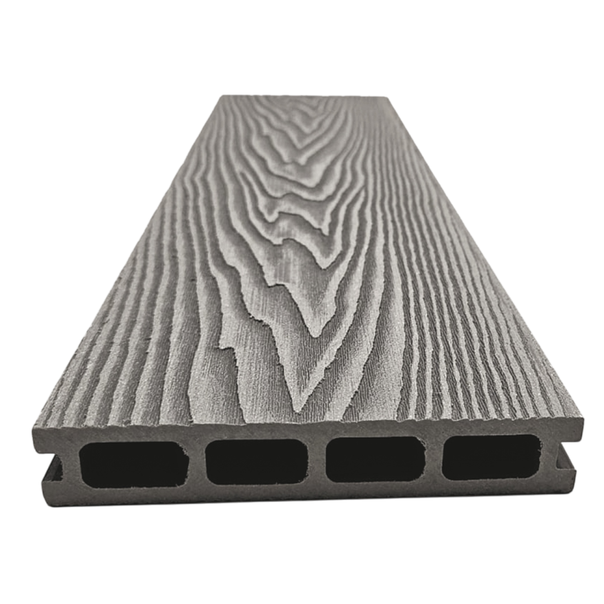 Террасная доска ДПК NanoWood 3D Double Серый купить в Москве