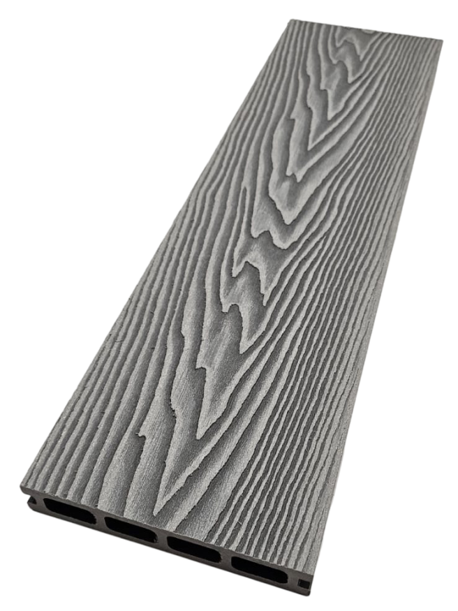 Террасная доска ДПК NanoWood 3D Double Серый купить в Москве