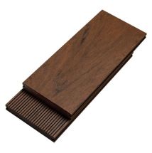 Террасная доска Bruggan Multicolor из ДПК, полнотелая, 120 мм, цвет Кедр.