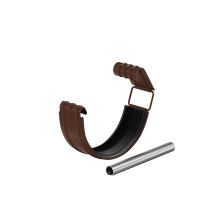 Соединитель желоба в комплекте Aquasystem, RAL 8017 Тёмно Коричневый 125/90