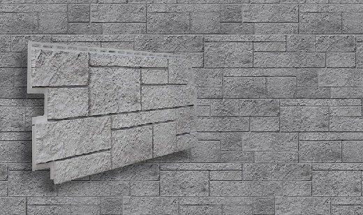Фасадная панель VOX Sandstone (Сандстоун) светло-серого цвета купить в Москве