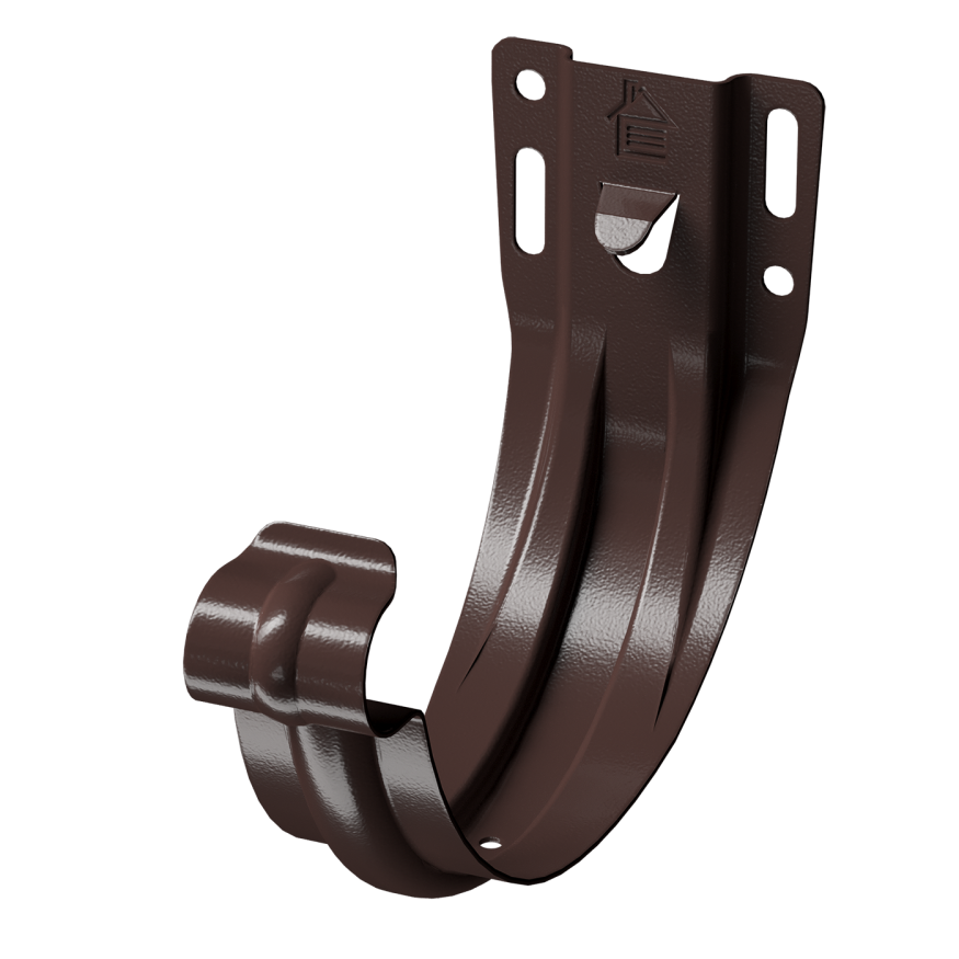 Кронштейн карнизный желоба Docke Stal Premium, штампованный, цвет Шоколад. купить в Москве