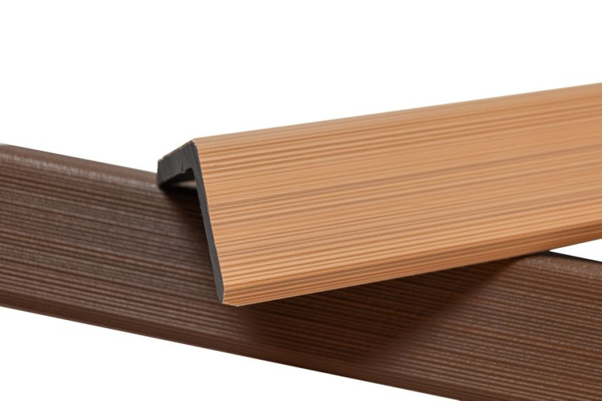 Уголок торцевой Ecodecking Скай коэкструзия Бук купить в Москве