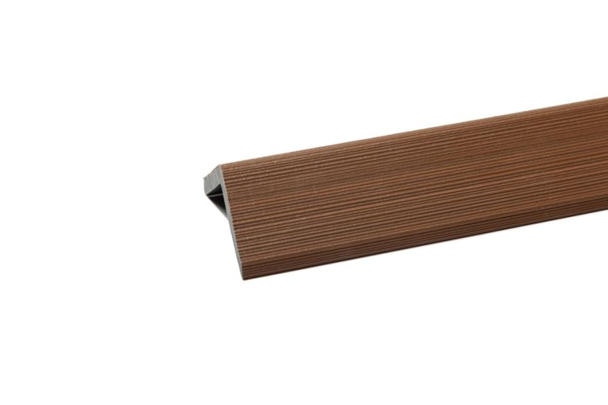 Уголок торцевой Ecodecking Скай коэкструзия Тик купить в Москве