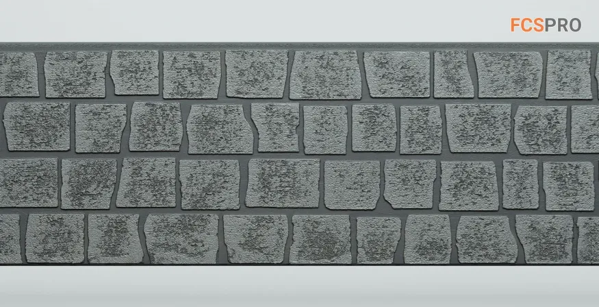 Фиброцементные панели FCS Simple АА2 (под камень) купить в Москве