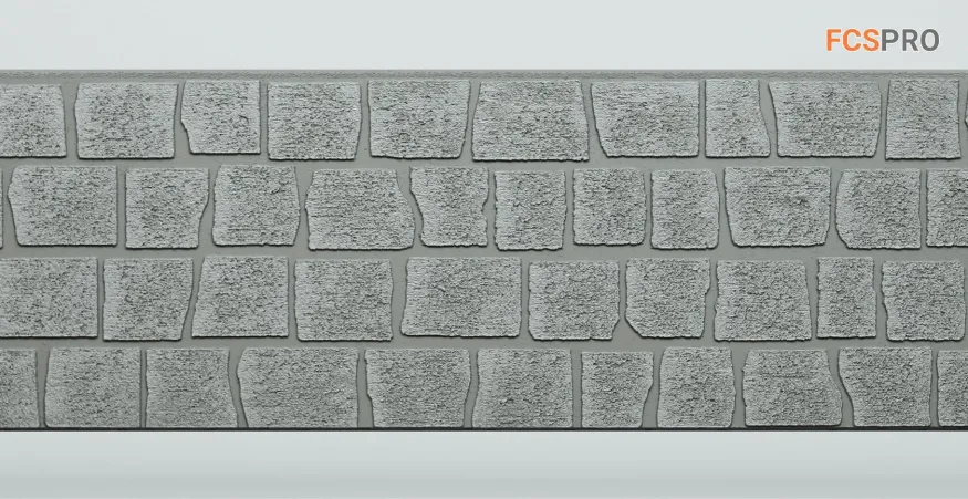 Фиброцементные панели FCS Simple АА2 (под камень) купить в Москве
