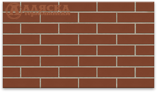Фасадные термопанели Аляска серия Элевация 07. Rot glatt купить в Москве