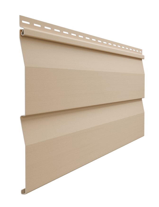 Виниловый сайдинг Docke, Корабельный брус D4.5D STANDARD, Крем-брюле купить в Москве