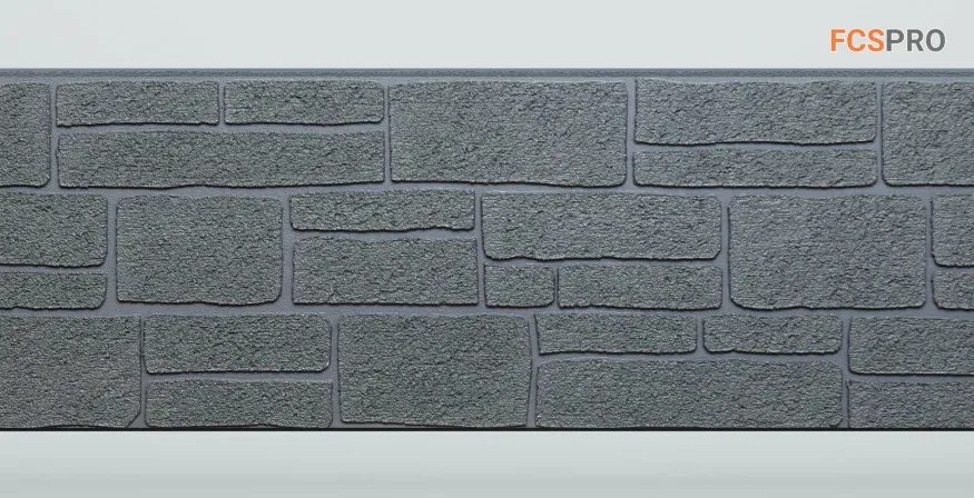 Фиброцементные панели FCS Simple АА6 (под камень) купить в Москве