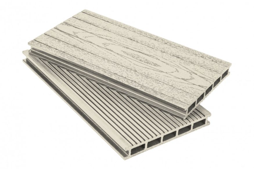Террасная доска ДПК АЙ-ТЕХПЛАС 160x22 в цвете слоновая кость. купить в Москве