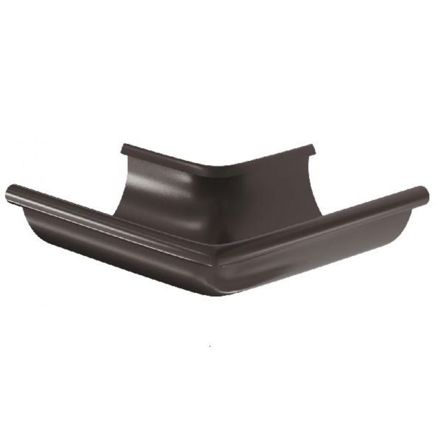 Угол желоба внешний 90°, Aquasystem, RR 32 Тёмно-коричневый 150/100 купить в Москве