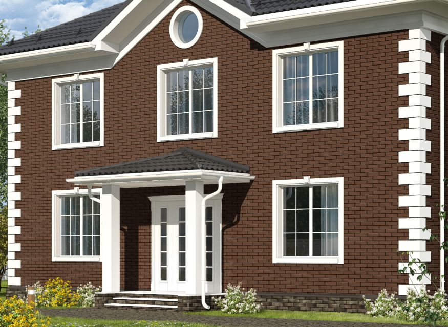 Фасадные термопанели Аляска серия Элевация 16. Braun rustik купить в Москве