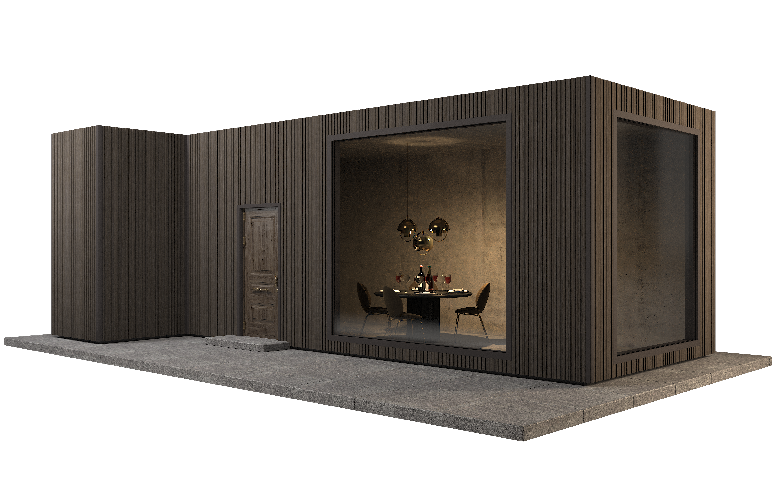 Фасадная панель GRINDERDECO, ДПК, двусторонняя, цвет Венге купить в Москве
