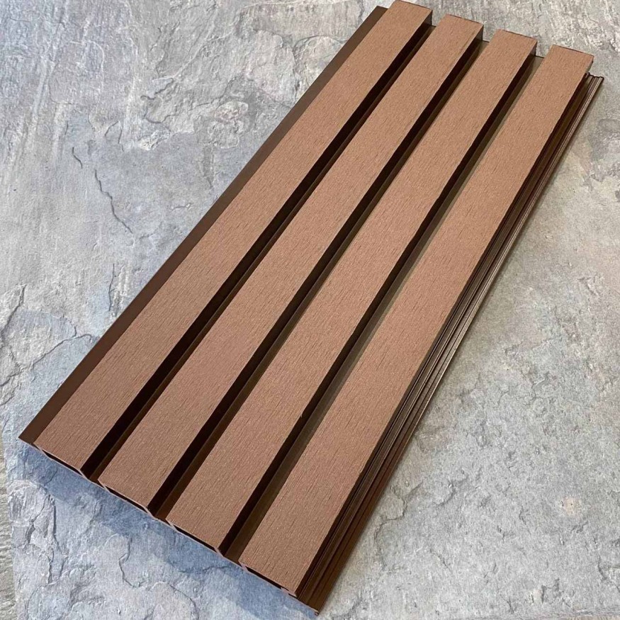 Фасадная реечная панель EasyDecking, Wood-X, Коричневый купить в Москве
