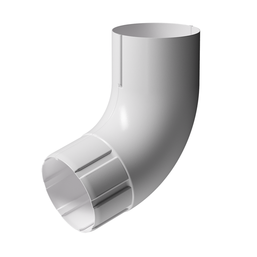 Колено для водосточной трубы 72˚, Docke Stal Premium, цвет Пломбир купить в Москве