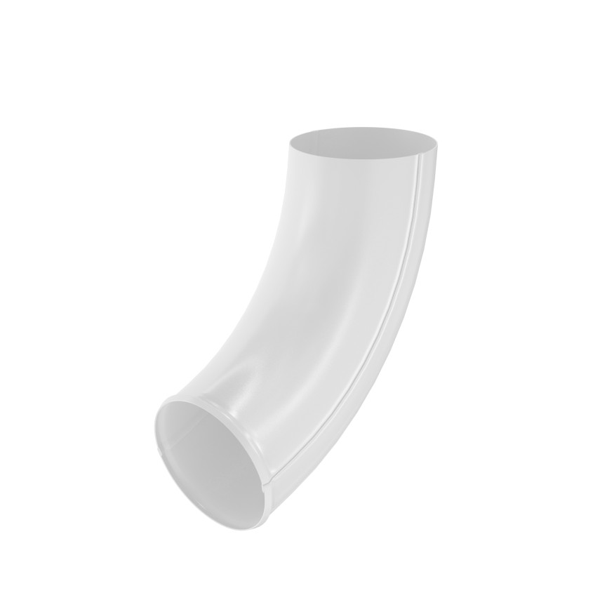 Отвод трубы Aquasystem, PU MATT, RAL 9003 Белый 150/100 купить в Москве