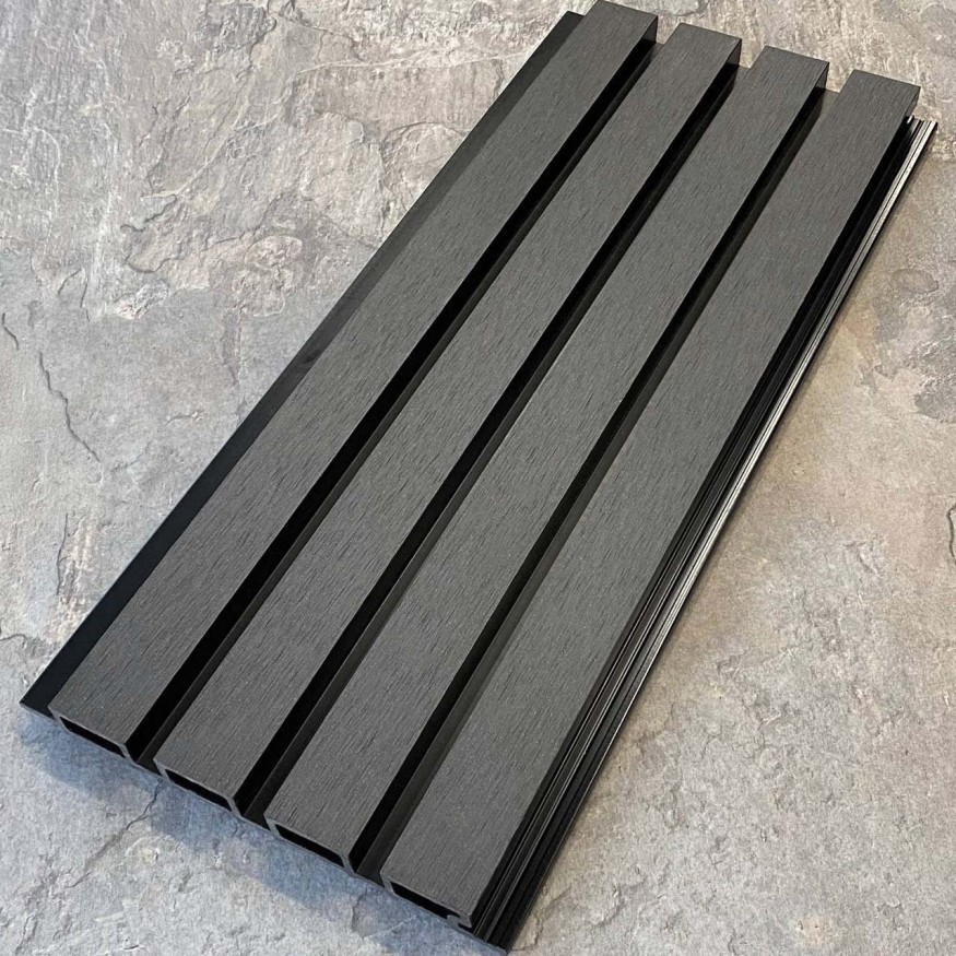 Фасадная реечная панель EasyDecking, Wood-X, Черное дерево купить в Москве
