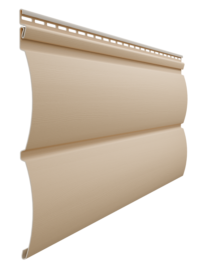 Виниловый сайдинг Docke Блок-Хаус D4.7T, Крем-брюле купить в Москве