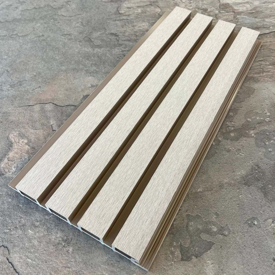 Фасадная реечная панель EasyDecking, Wood-X, Бежевый купить в Москве