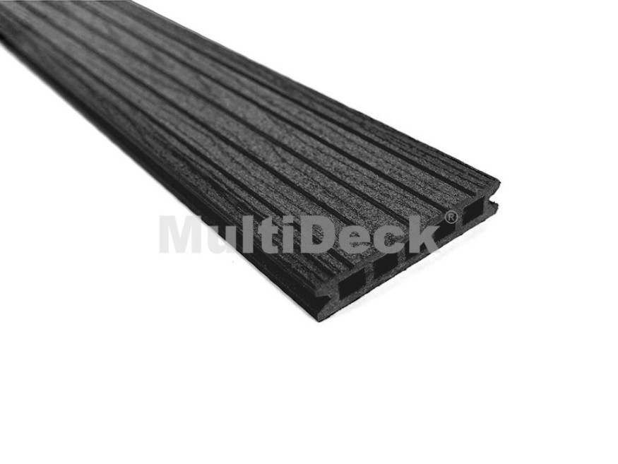 Террасная доска из ДПК MultiDeck Pro Цвет: Черный бархат купить в Москве