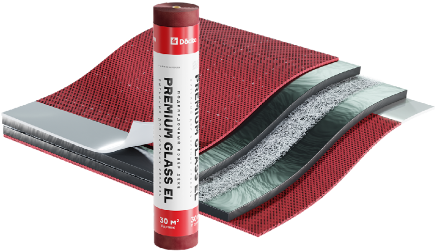 Подкладочный ковер Docke Premium Glass EL, 30 м купить в Москве