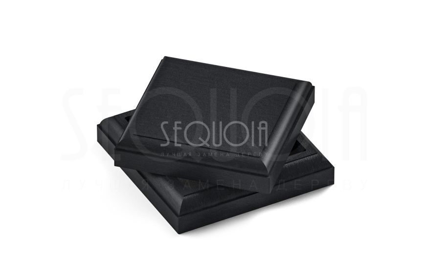 Комплект крышка и юбка для столба SEQUOIA BLACK купить в Москве