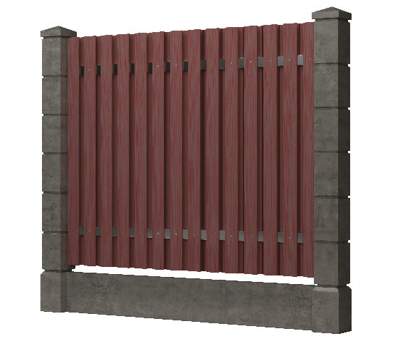 Заборная доска GRINDERDECO, ДПК, текстура &amp;quot;дуб&amp;quot; Мербау. купить в Москве