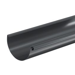 Желоб водосточный Aquasystem, PU MATT, RAL 7024 Тёмно-серый 125/90