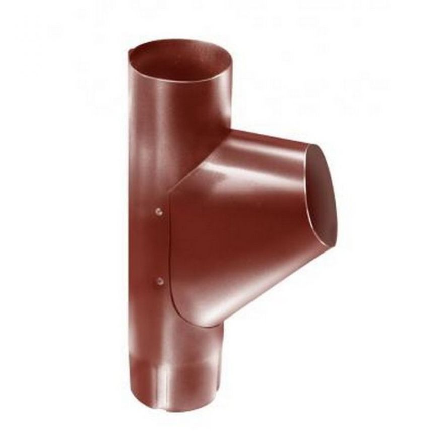 Тройник для труб Grand Line, цвет Кирпичный (RAL 8004) купить в Москве