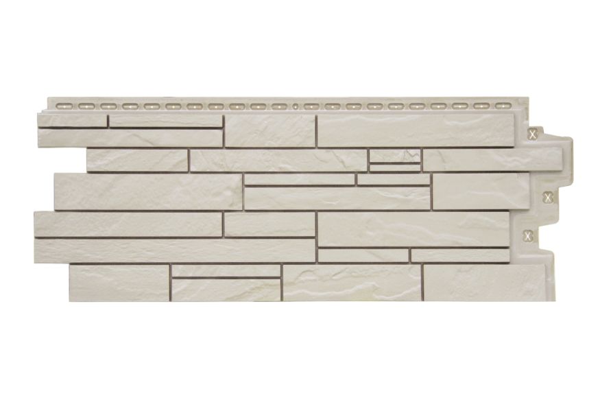 Фасадная панель Grand Line Скала Classic, Молочный купить в Москве