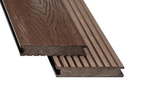 Террасная доска ECODECKING Premium из ДПК, цвет Коричневый купить в Москве